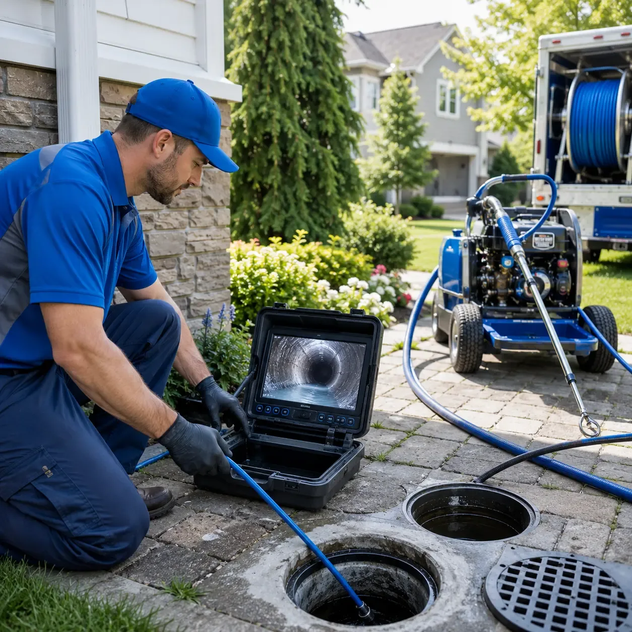 Outdoor drain cleaning professionals serving Farrell, PA
